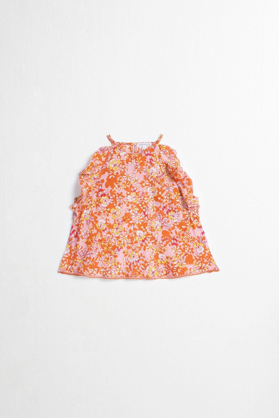 Girls' Pink Sweet Bell top – Top Alida by Poupette St Barth, front view
