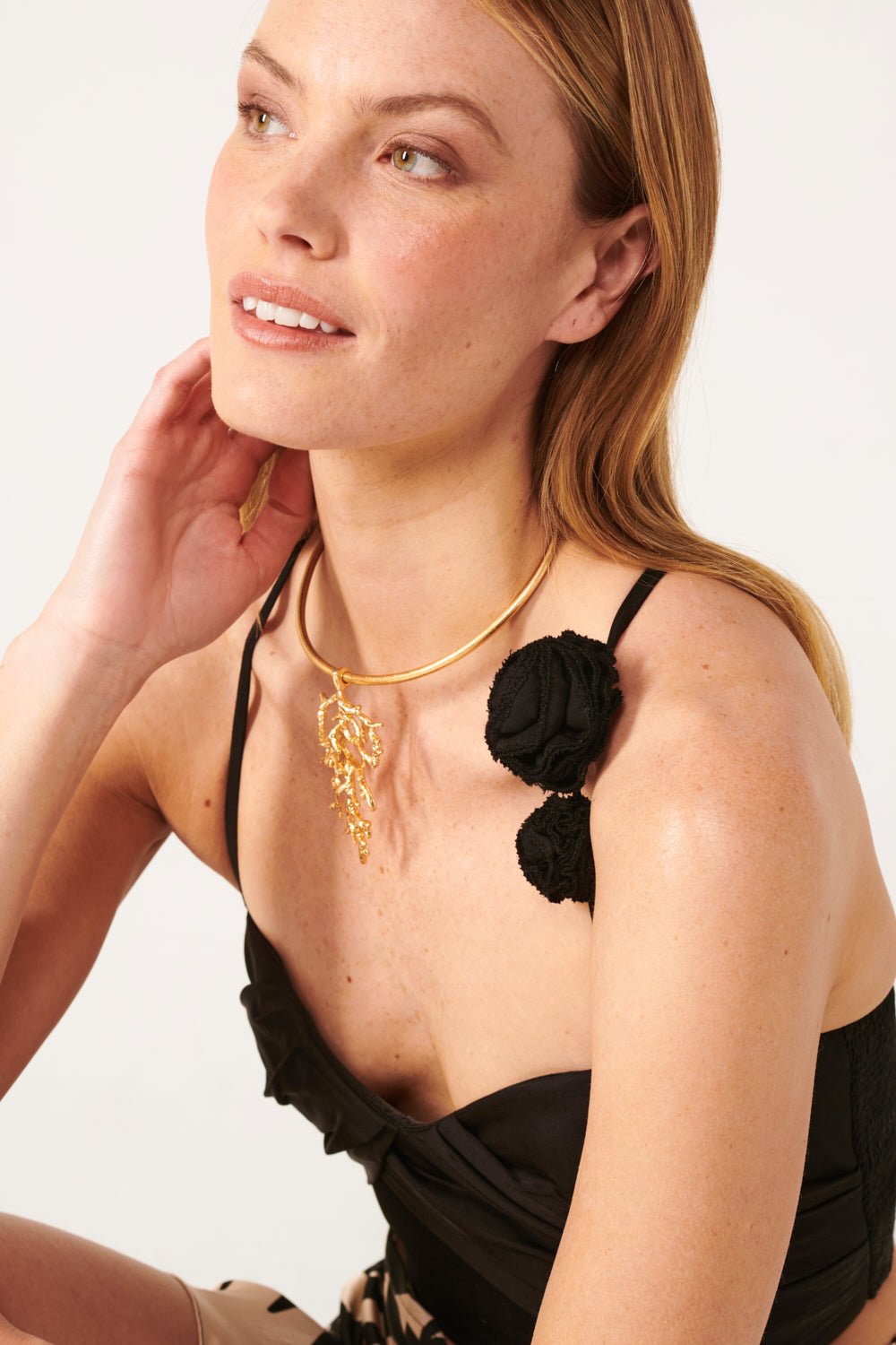 Black top – Top Palmire by Poupette St Barth, view 3