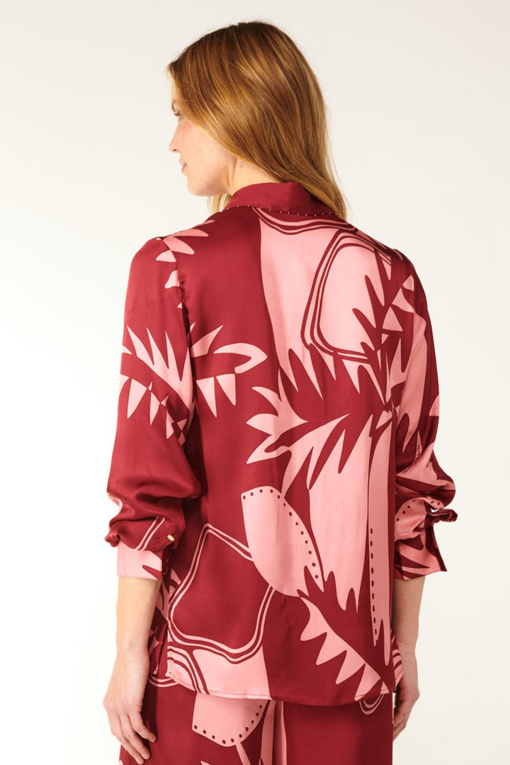 Bordo Oasis shirt – Shirt Eileen by Poupette St Barth, view 4
