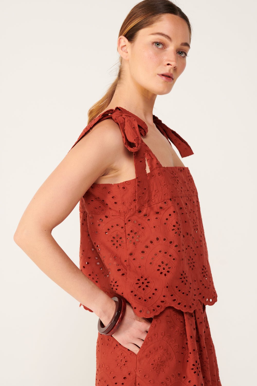 Paprika top – Top Noa by Poupette St Barth, view 4