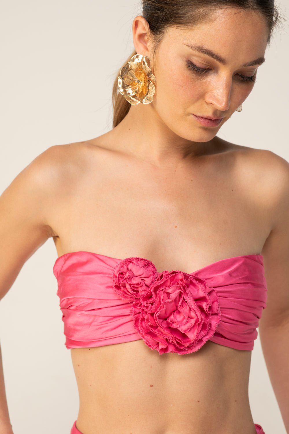 Raspberry Sorbet top – Top Amelia by Poupette St Barth, front view