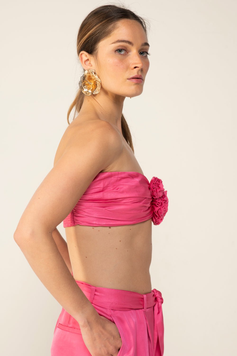 Raspberry Sorbet top – Top Amelia by Poupette St Barth, view 4