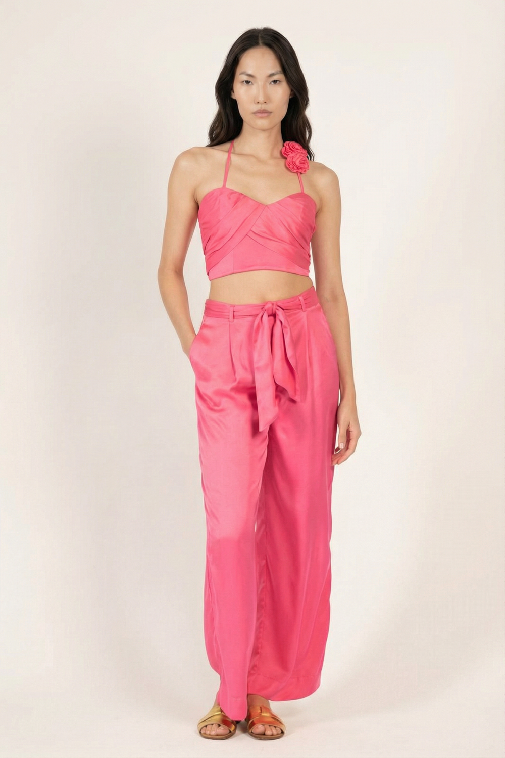 Raspberry Sorbet top – Top Palmire by Poupette St Barth, view 2