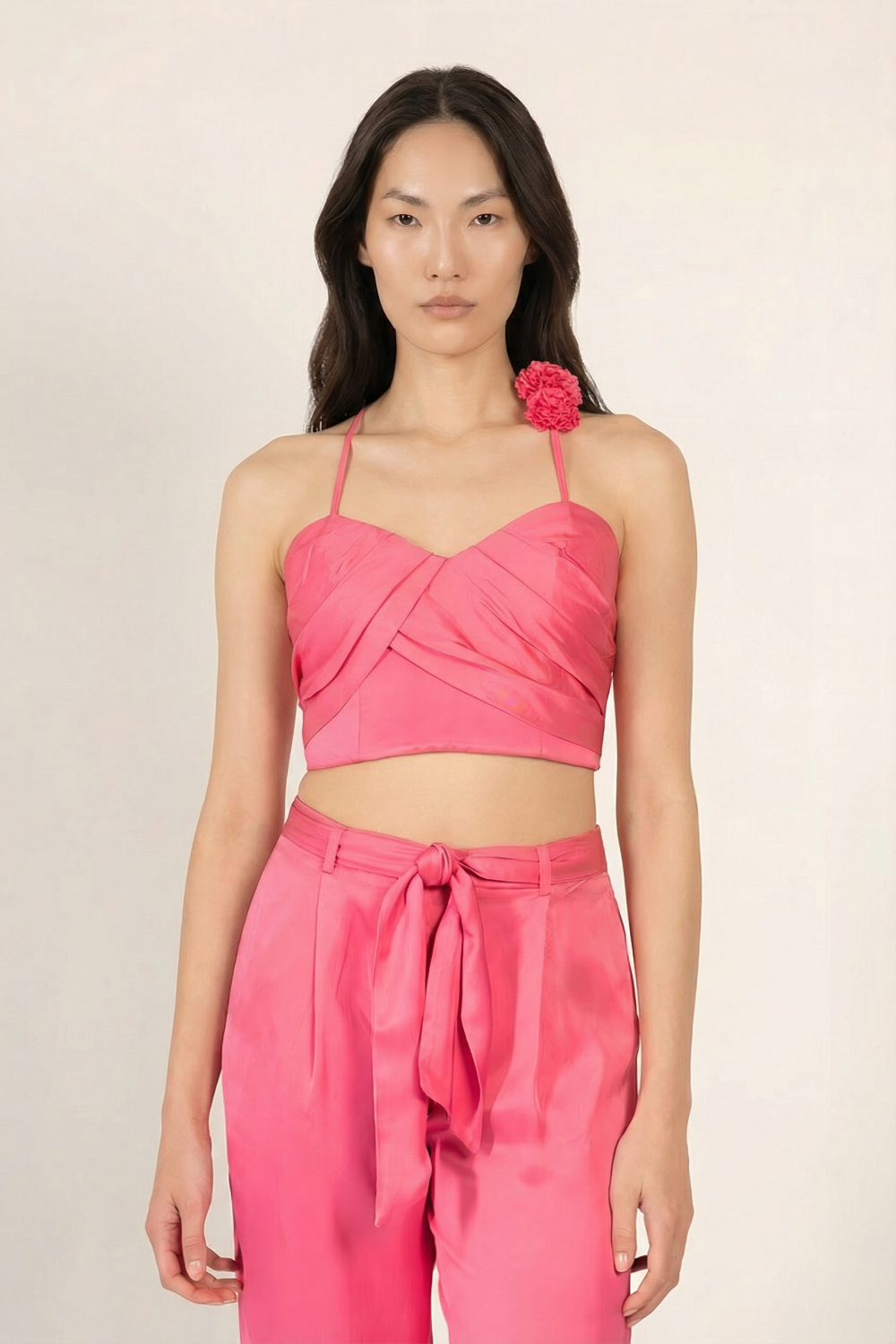 Pink Top Palmire shirt by Poupette St Barth featuring a stylish design, perfect for casual or chic summer looks.