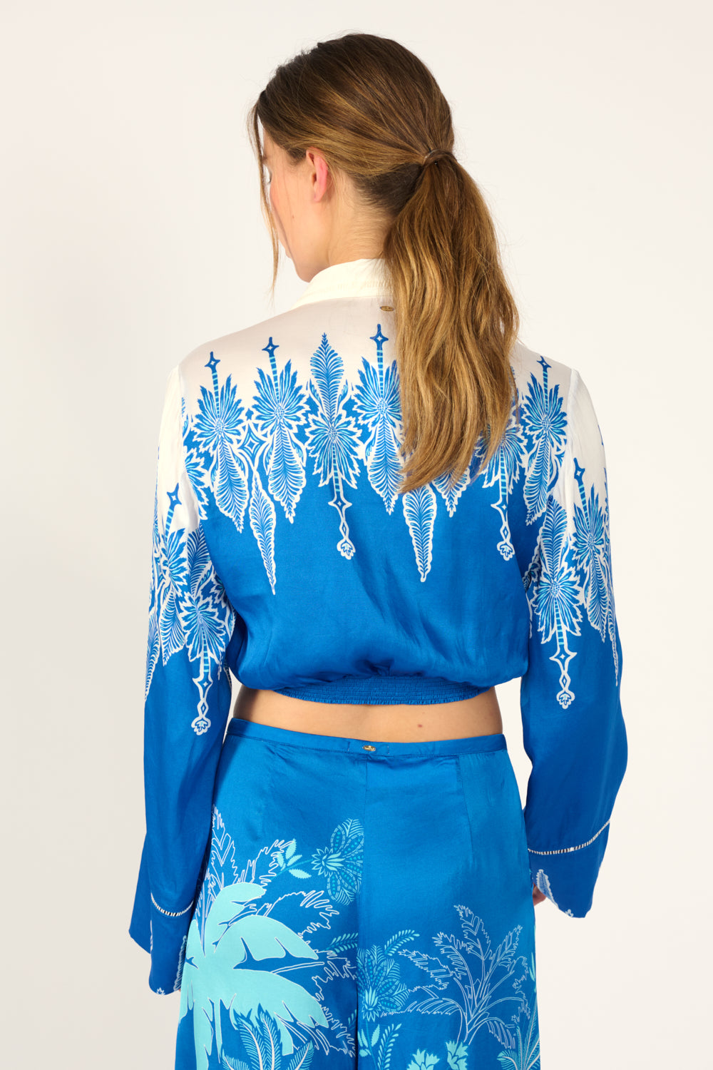 Blue Canopy shirt – Shirt Sidonie by Poupette St Barth, view 5