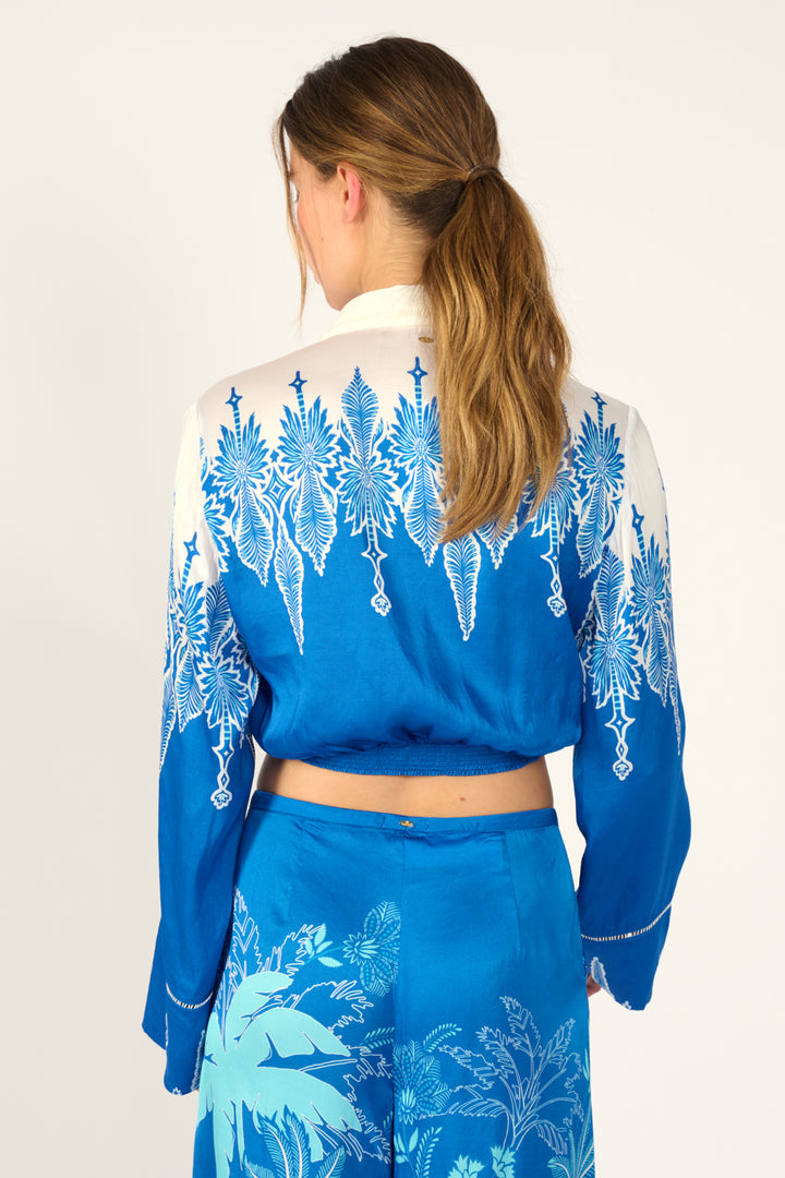 Blue Canopy shirt – Shirt Sidonie by Poupette St Barth, view 5