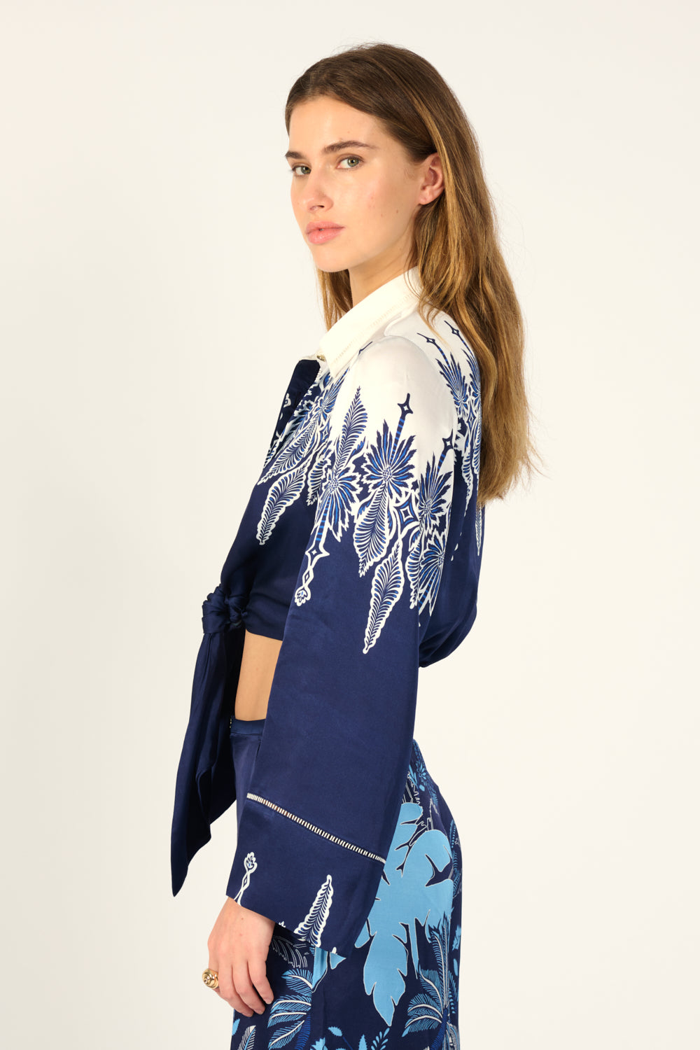 Navy Canopy shirt – Shirt Sidonie by Poupette St Barth, view 3