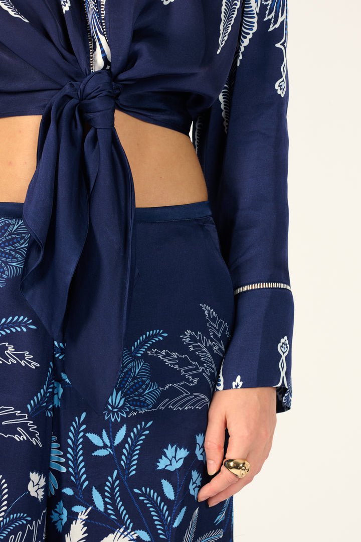 Navy Canopy shirt – Shirt Sidonie by Poupette St Barth, view 6