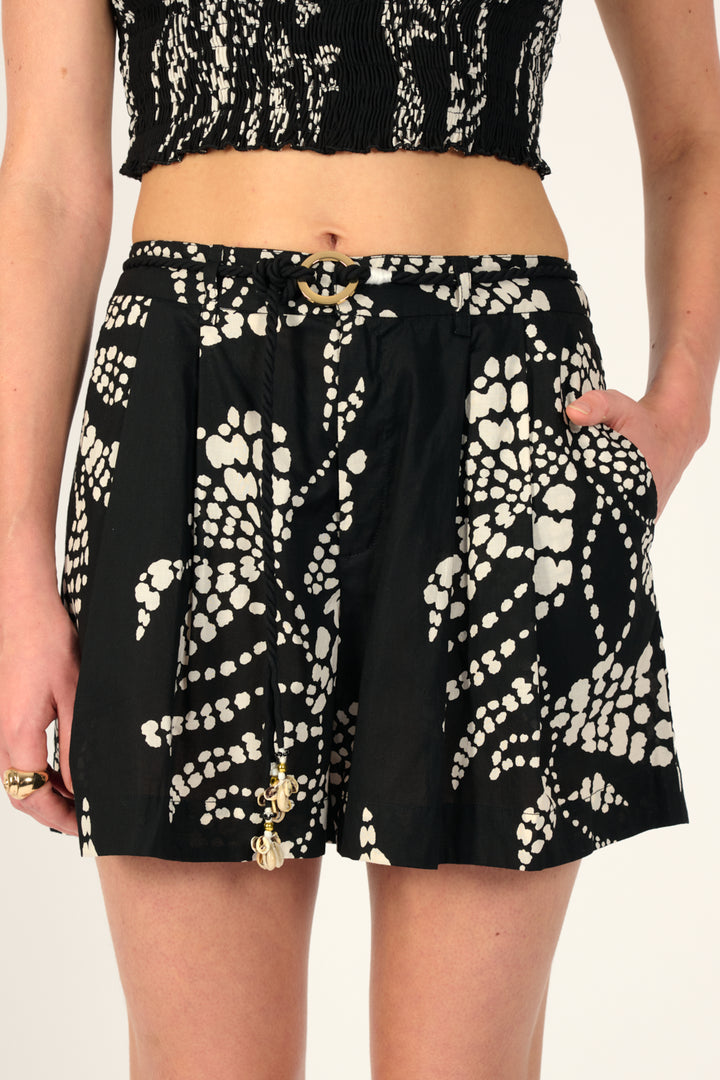 Black Austral shorts – Short Chantal by Poupette St Barth, view 2