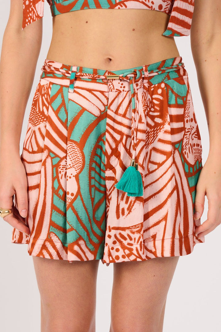 Brick Japonism shorts – Short Chantal by Poupette St Barth, view 3