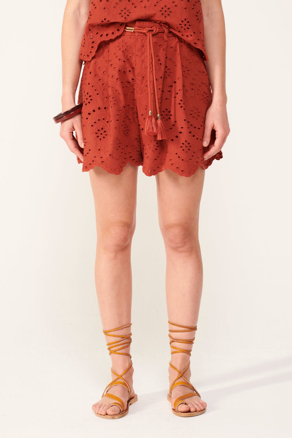 Paprika shorts – Short Chantal by Poupette St Barth, view 3