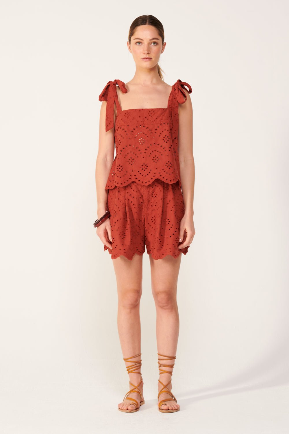 Paprika shorts – Short Chantal by Poupette St Barth, view 2