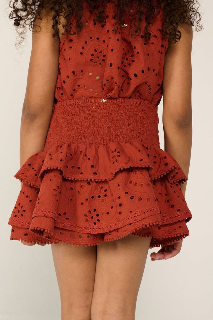 Girls' Paprika skirt – Mini Skirt Alizee by Poupette St Barth, view 5