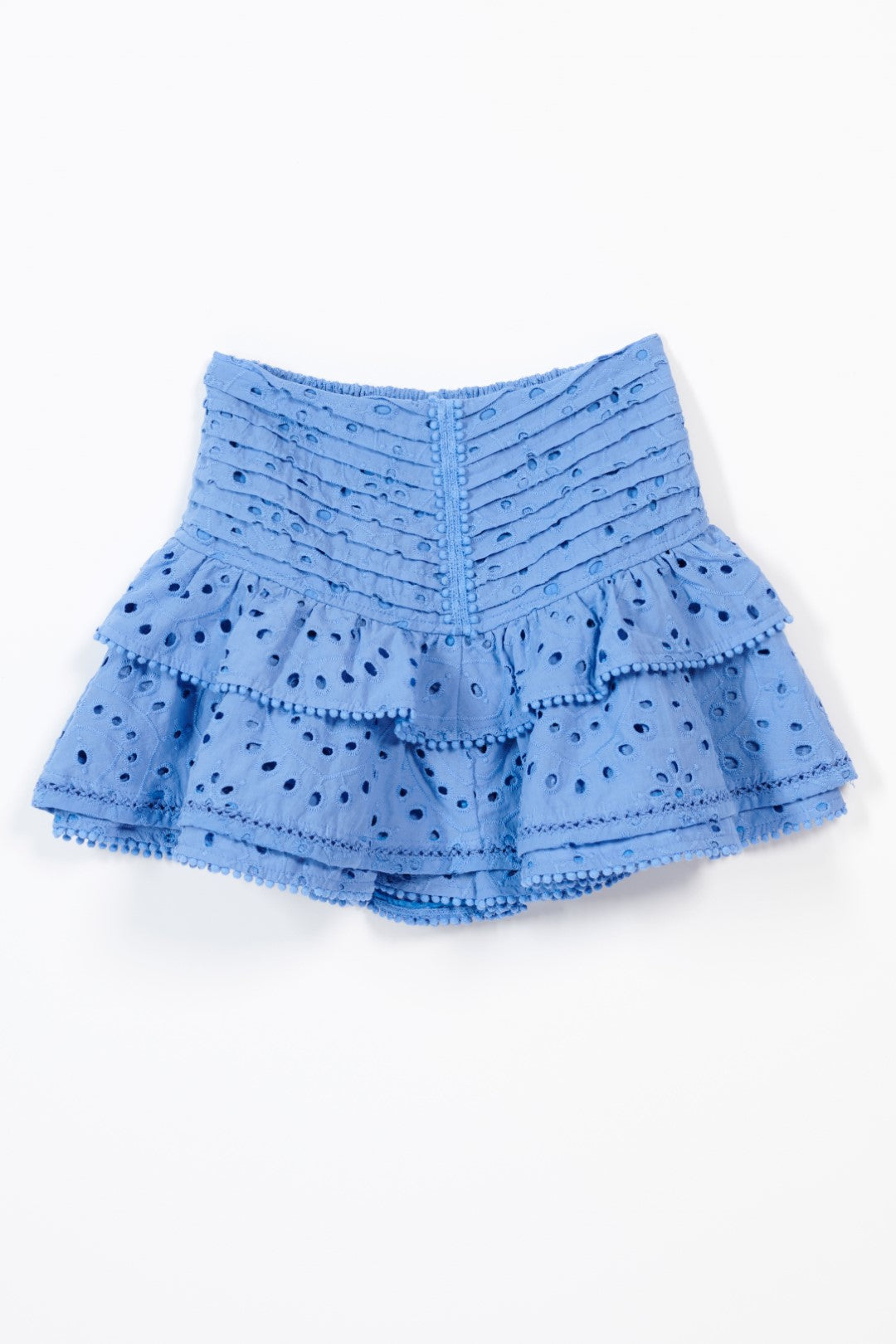 Girls' Persian Blue skirt – Mini Skirt Alizee by Poupette St Barth, front view