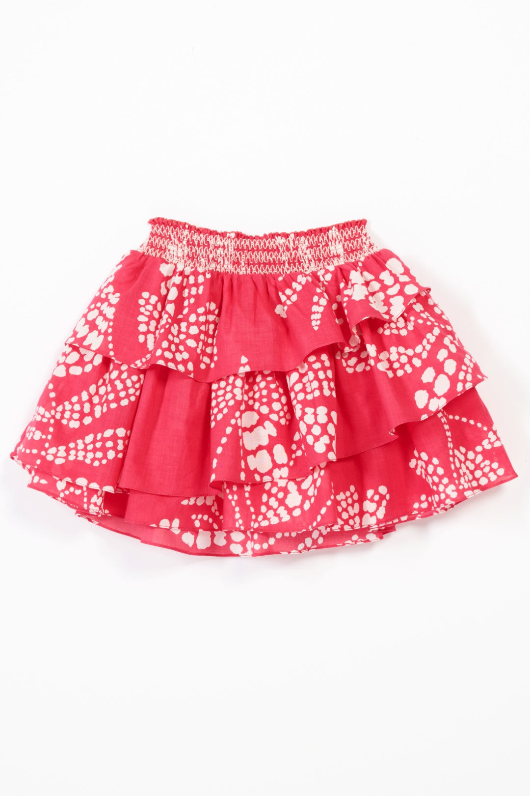 Girls' Pink Austral skirt – Mini Skirt Lilas by Poupette St Barth, front view