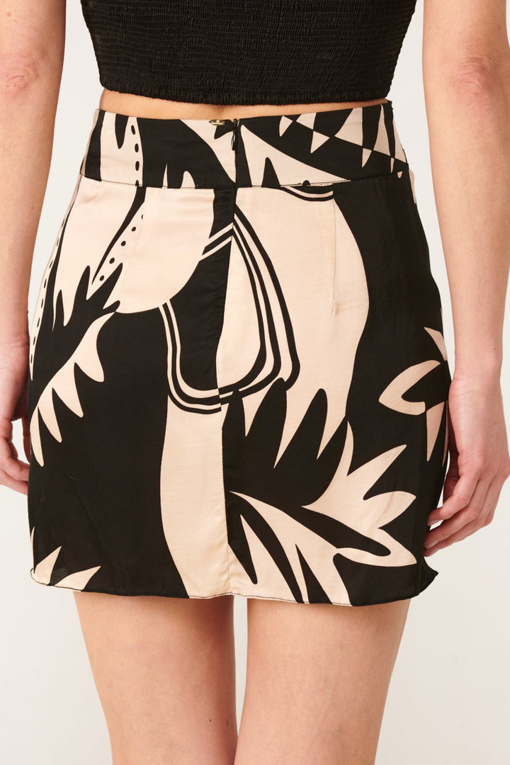 Black Oasis skirt – Mini Skirt Tilda by Poupette St Barth, view 6