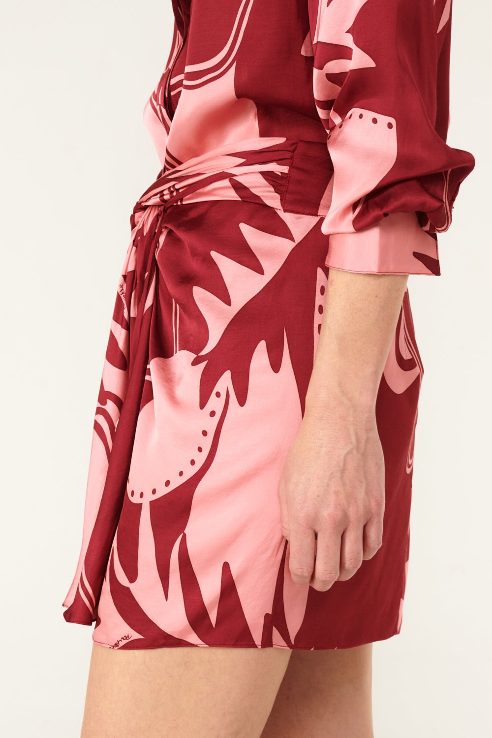 Bordo Oasis skirt – Mini Skirt Tilda by Poupette St Barth, view 4