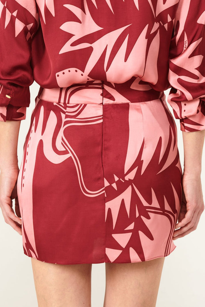 Bordo Oasis skirt – Mini Skirt Tilda by Poupette St Barth, view 5