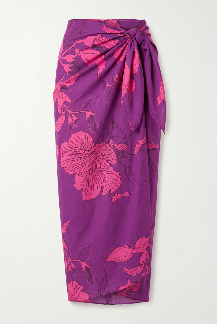 Sarong Bonnie - Purple Hibiscus