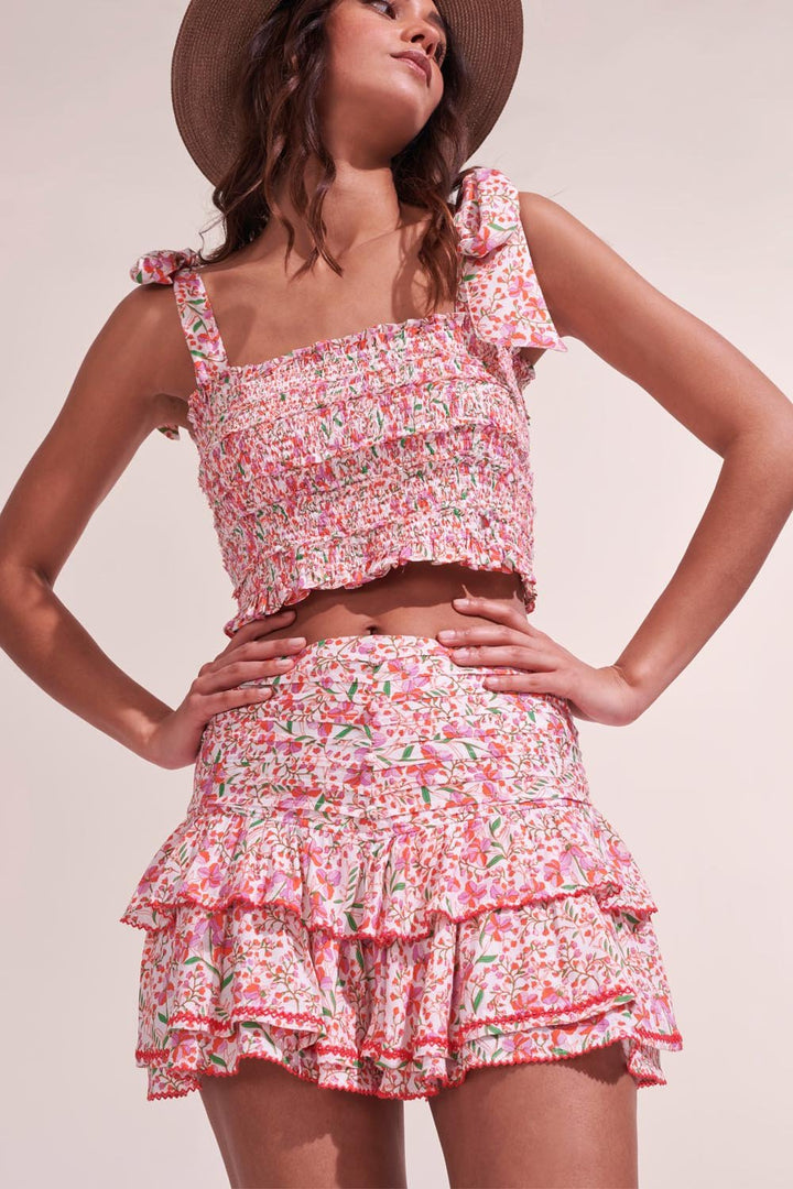 Mini Skirt Alizee - Pink Mini Jonquille