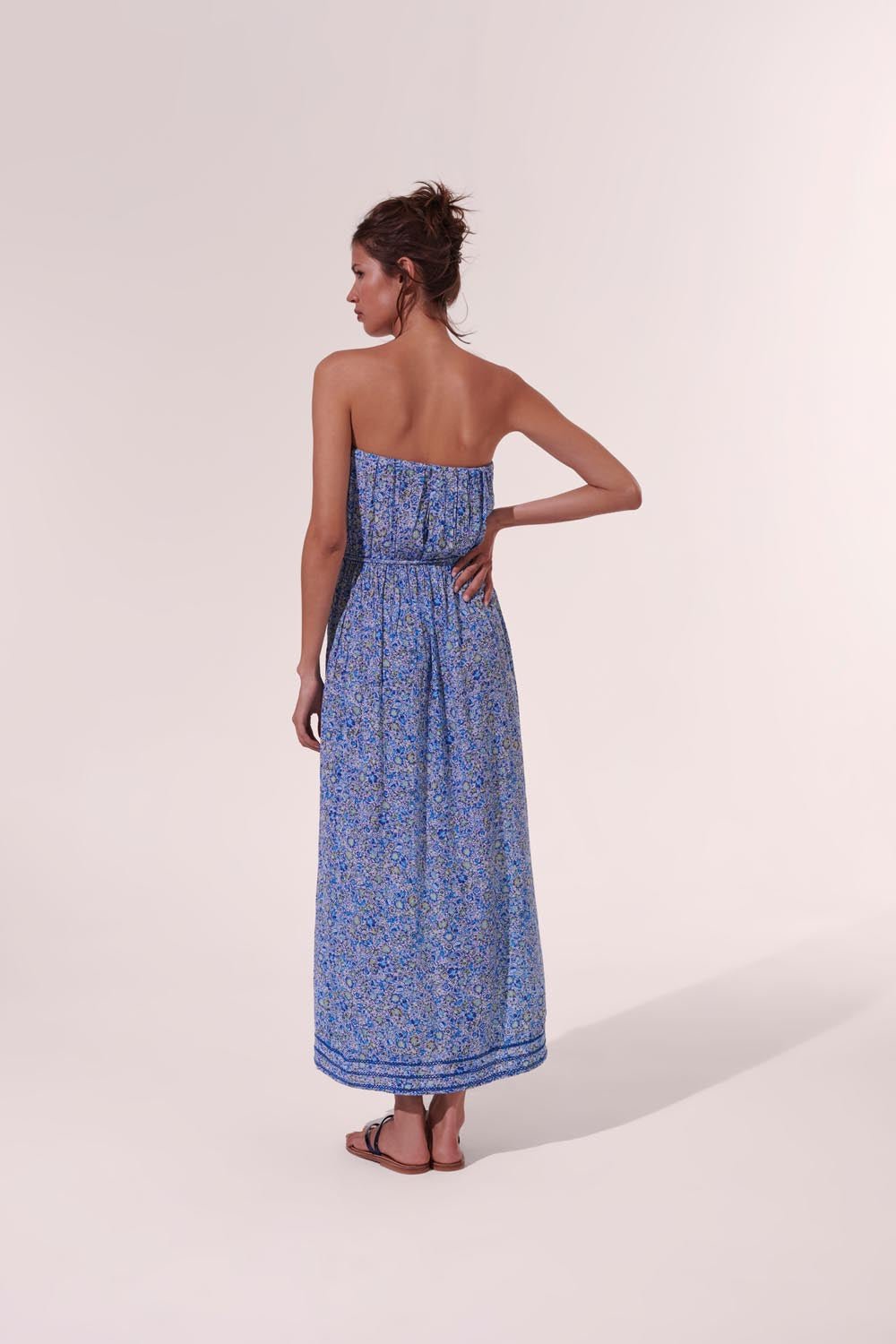 Long Dress Mara - Blue Mayflower