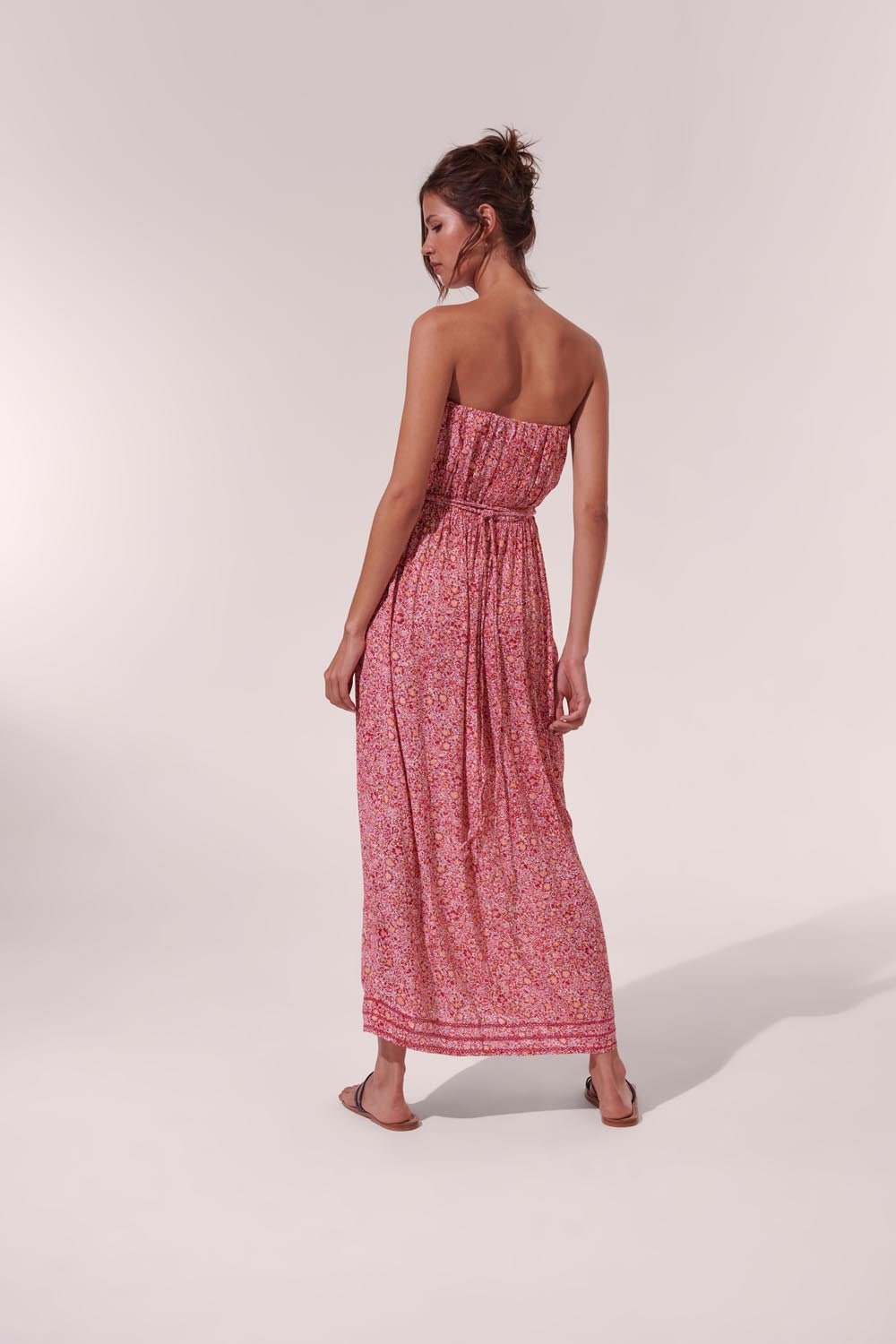 Long Dress Mara - Pink Mayflower