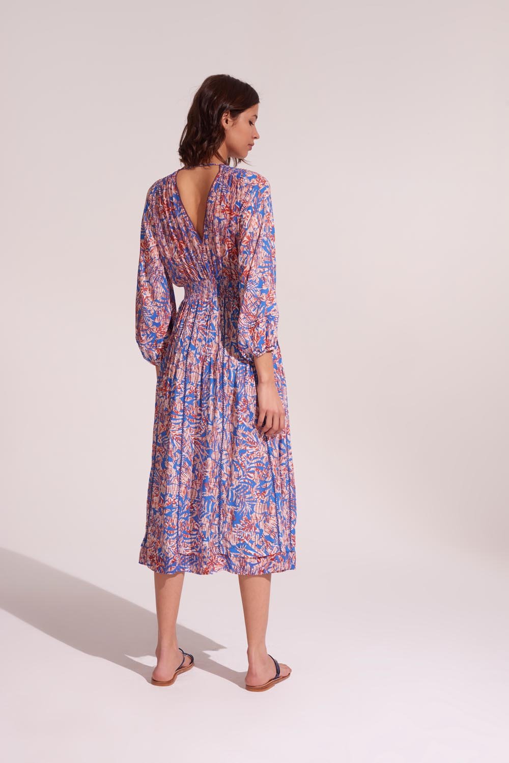 Robe Midi Anabelle - Blue Tropical