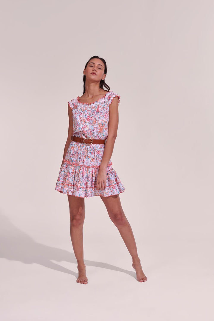 Mini Dress Alba - Pink Aquarelle
