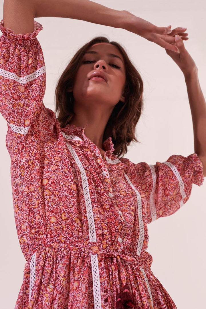 Mini Dress Amanda - Pink Mayflower