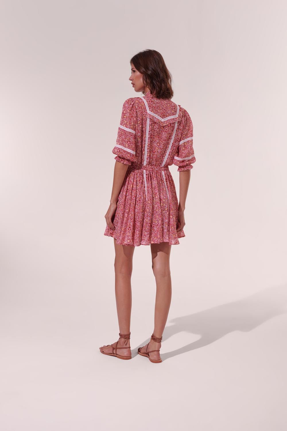 Mini Dress Amanda - Pink Mayflower