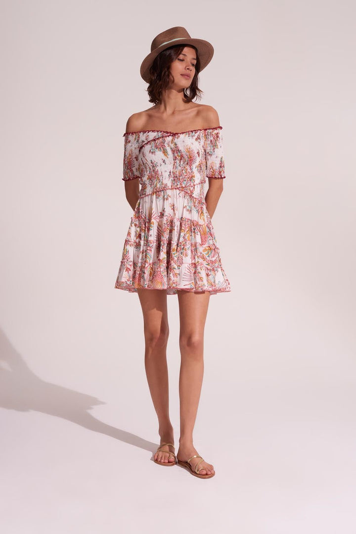 Mini Dress Soledad - Pink Rainforest