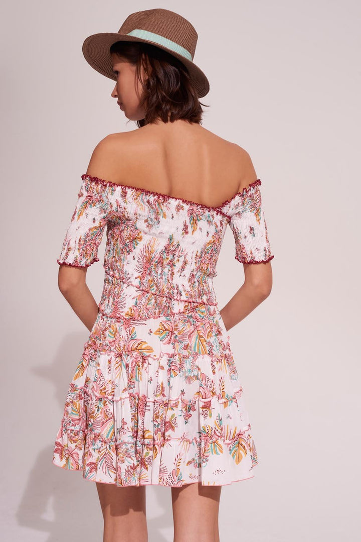 Mini Dress Soledad - Pink Rainforest