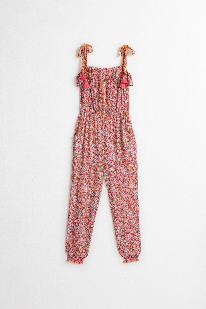 Poupette St Barth - Kids Long Jumpsuit Astra - Light Pink Paquerette