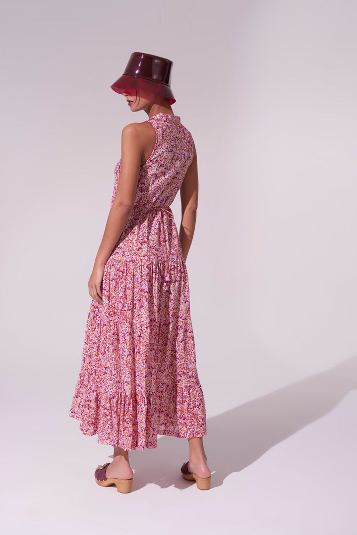 Poupette St Barth - Long Dress Nana - Purple Mini Jonquille