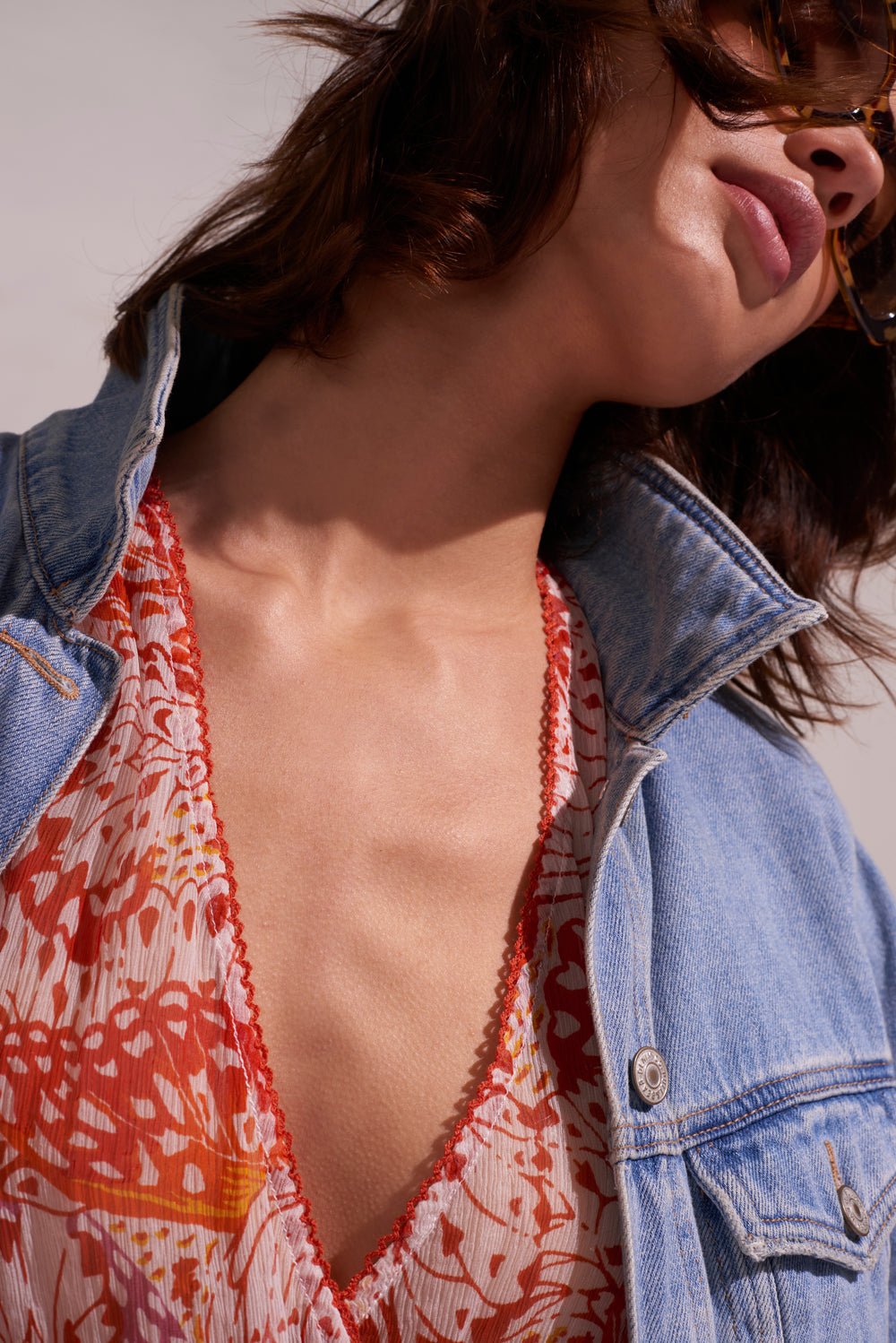 Poupette St Barth - Mini Dress Adela - Orange Ailes