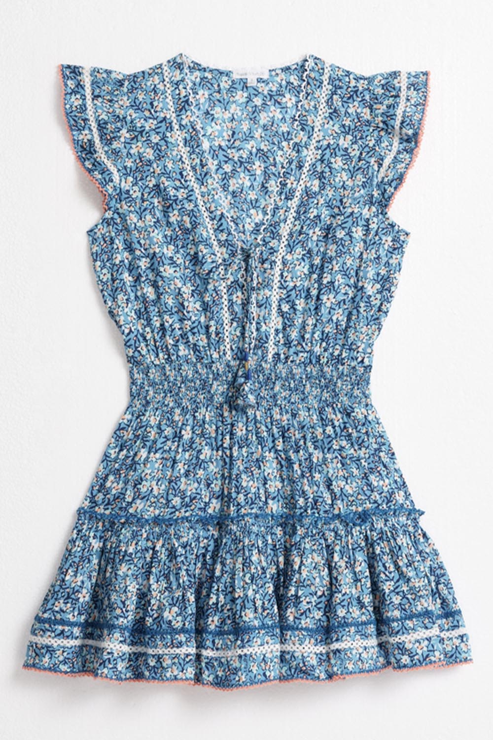 extra short mini dresses Poupette St Barth Little Girl's & Girl's Mini Anais Dress - Blue