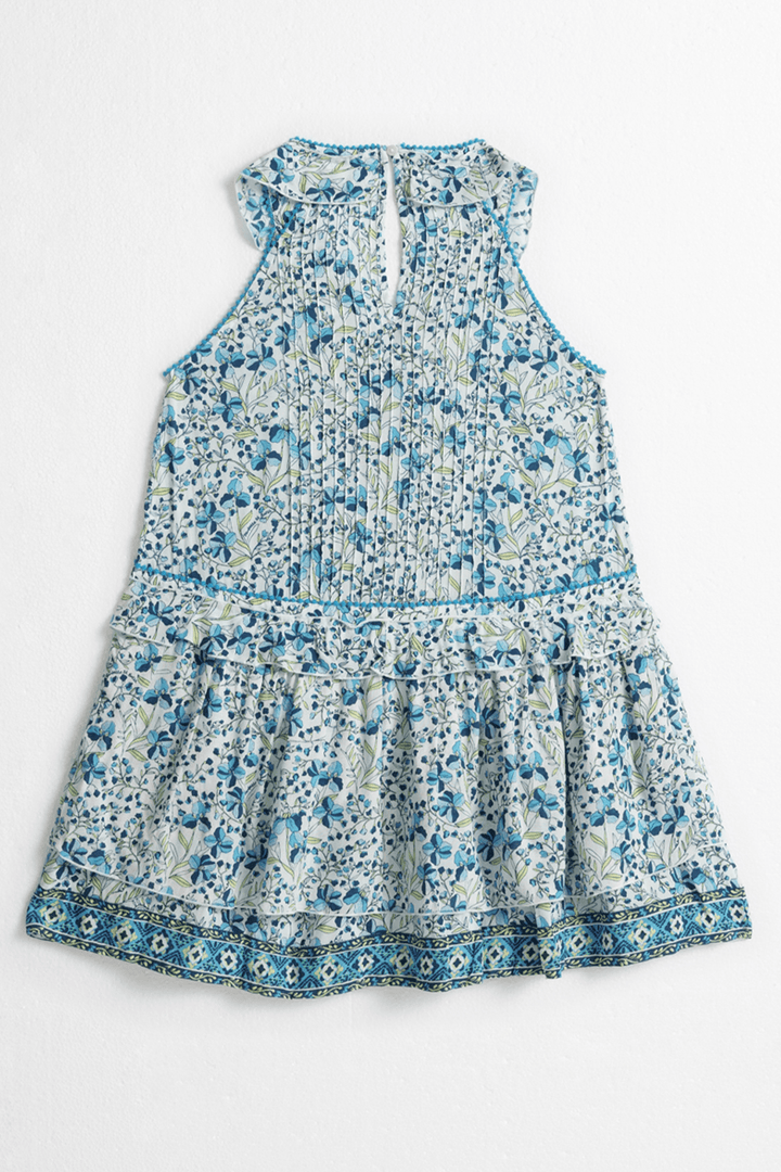 Poupette St Barth - Mini Dress Mae - Blue Mini Jonquille