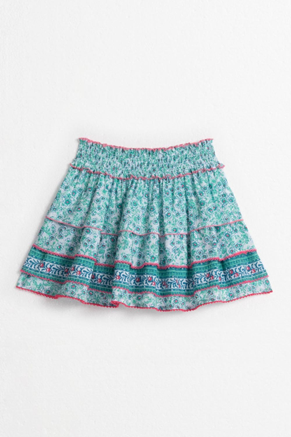 Kids Mini Skirt Ariel - Aqua Anemone - Poupette St Barth