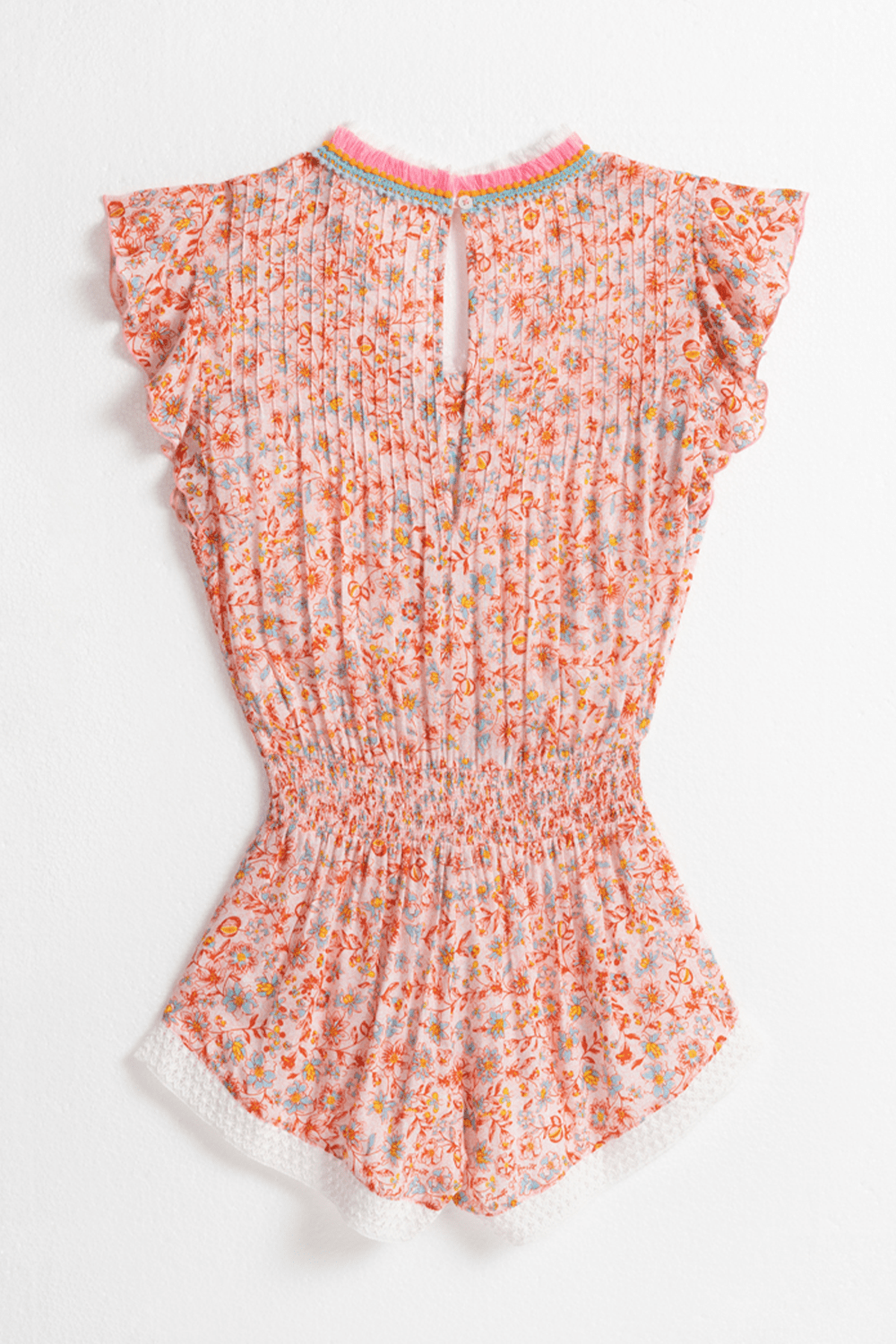 Poupette St Barth - Kids Short Jumpsuit Sasha - Pink Magnolia