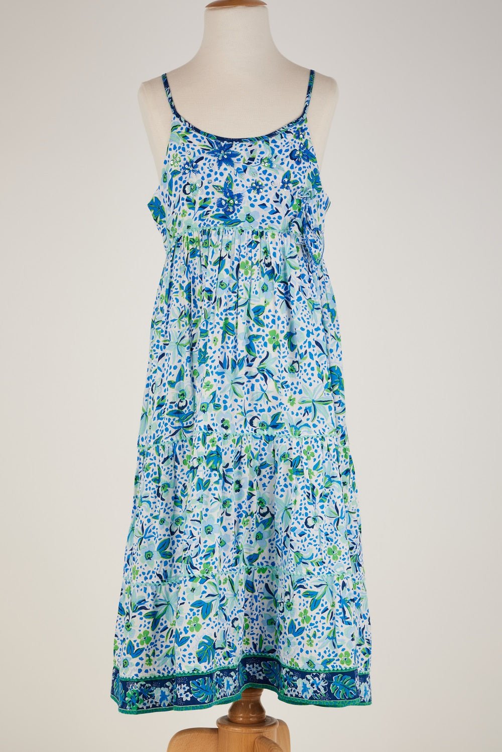 Kids Long Dress Pippa Blue Monaco