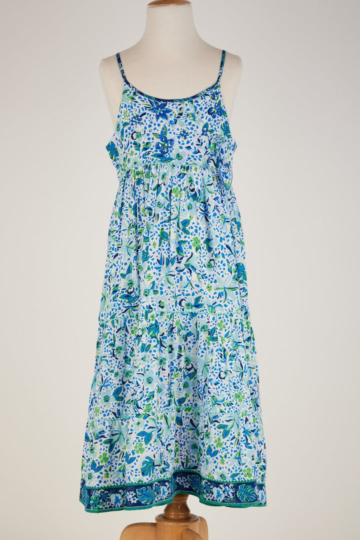 Kids Long Dress Pippa Blue Monaco