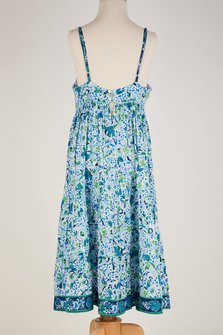 Kids Long Dress Pippa Blue Monaco