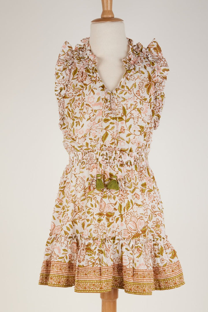 Kids Mini Dress Triny Green Menton