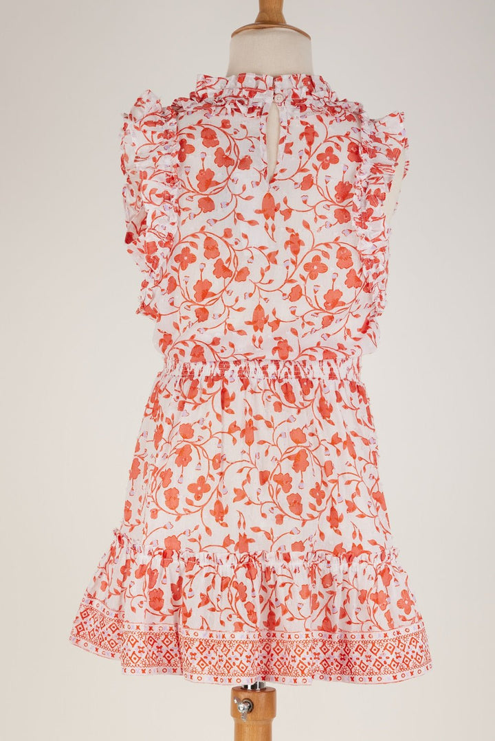 Kids Mini Dress Triny Orange Nice