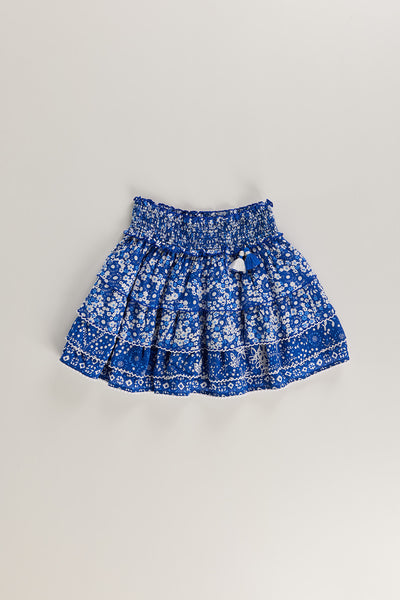 Poupette St Barth - Kids Mini Skirt Ariel Blue Antibes